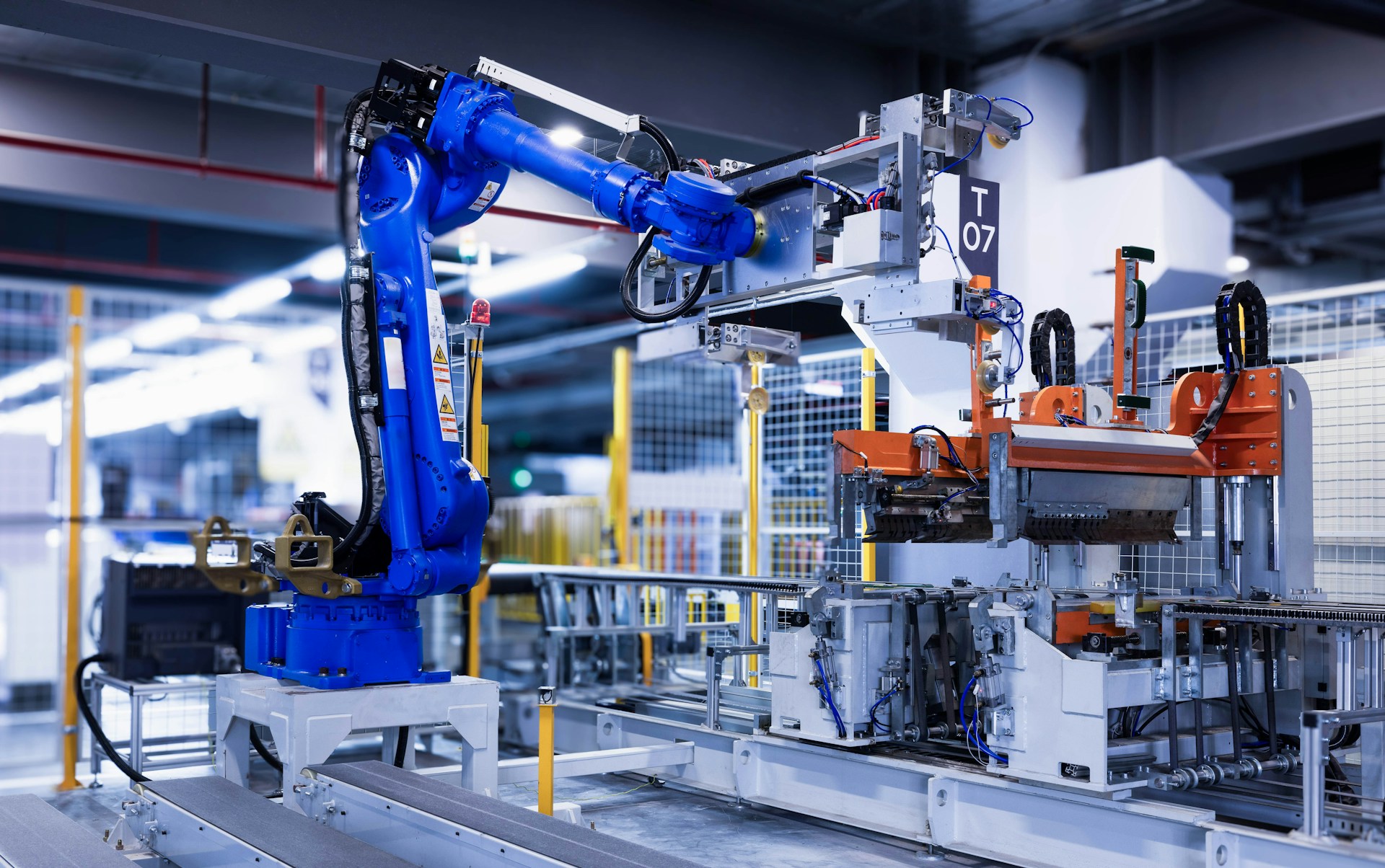 Ligne de production industrielle couverte par une assurance bris de machines